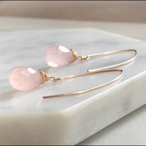 🎉host pick🎉 tear drop rose marquis earrings - Picture 3 of 6